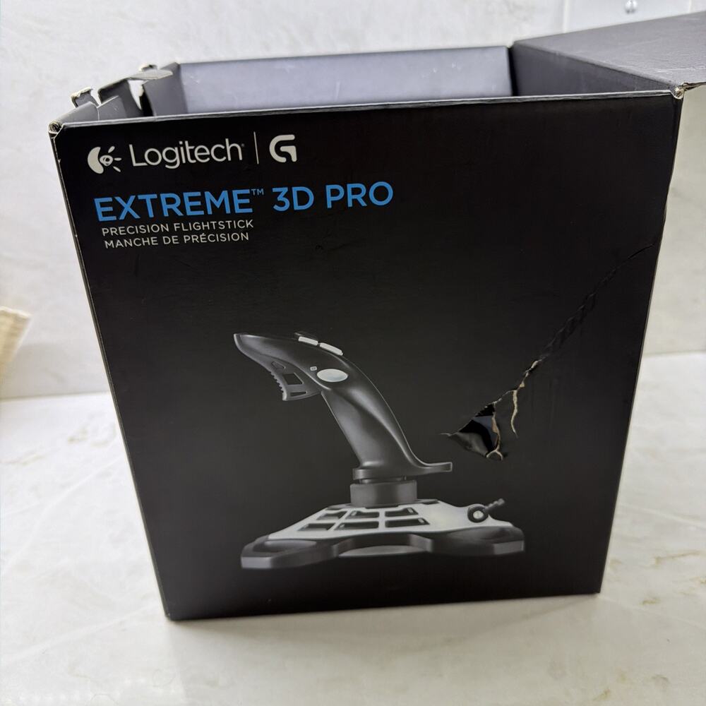 Logitech G Extreme 3D Pro Joystick USB Game Controller J-UK17 Fully Tested Works - Picture 9 of 11